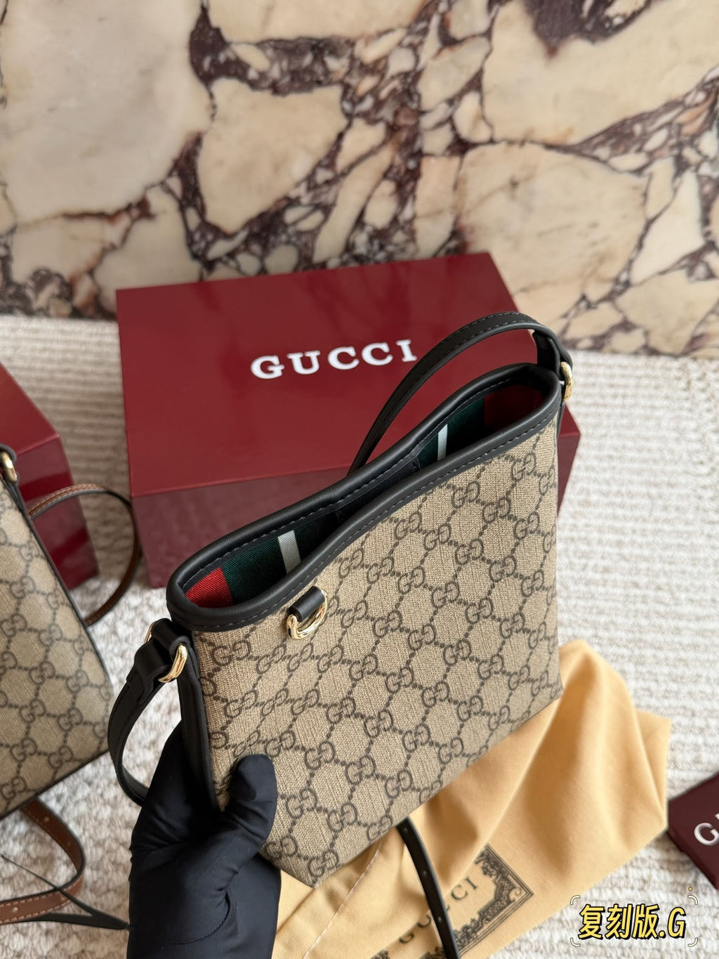 Brown Canvas Tote Bag for Women 18*19*11cm GEM146