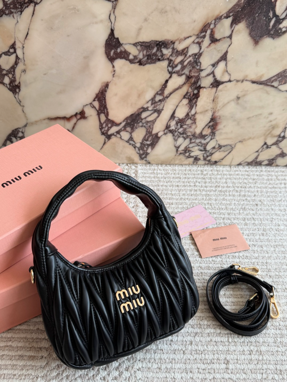 Black Bag for Women 20x17cm miu02