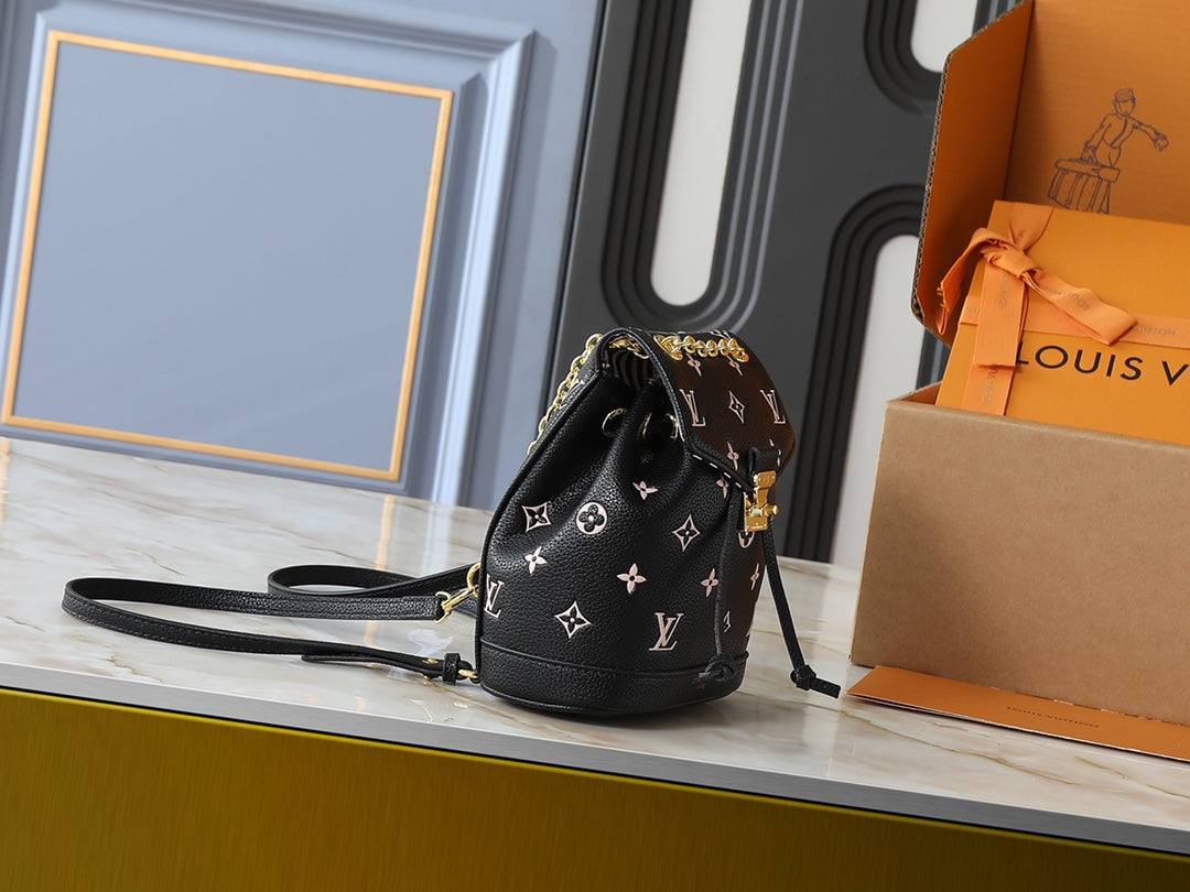Designer Leather Backpack for Women 19x15x10cm LEM279