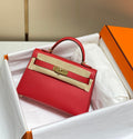 Genuine Leather Crossbody Bag for Women 19cm HEM94TOP