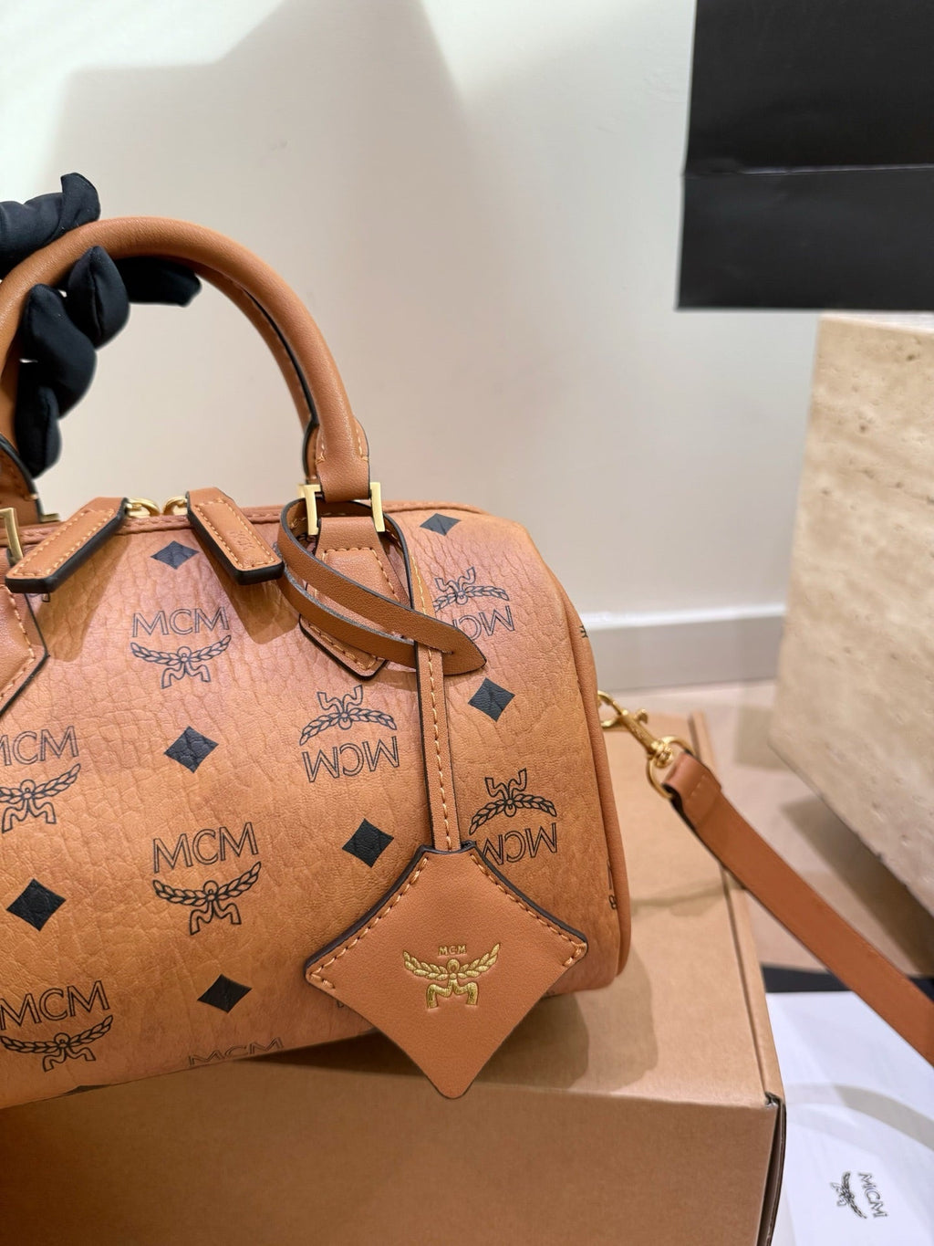 Designer Canvas Bag for Women 22.5x12x15cm MCM02