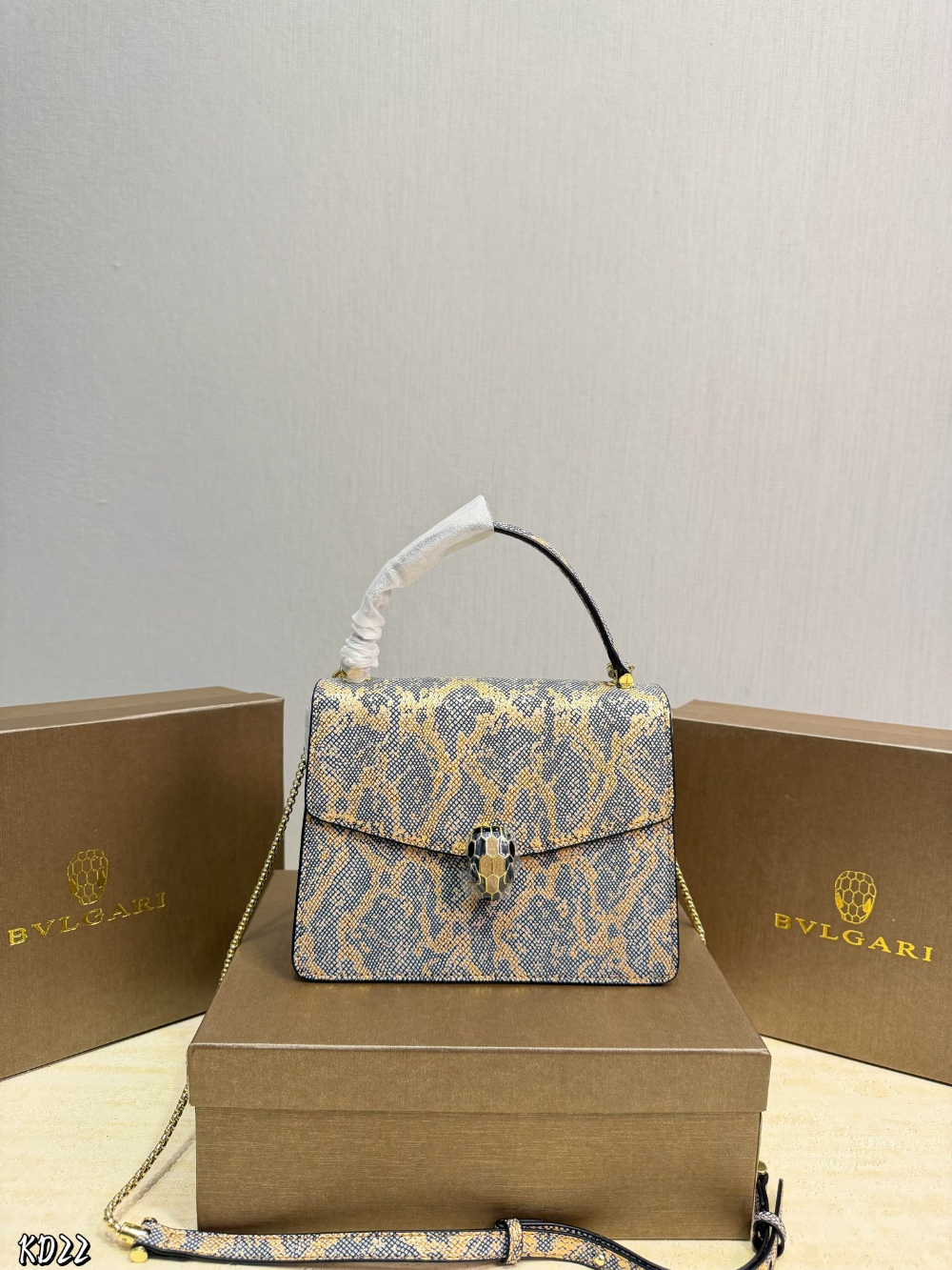 White/Blue Handbag for Women 21*16cm BEM40