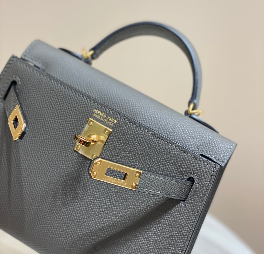 Genuine Leather Crossbody Bag for Women 19cm HEM93