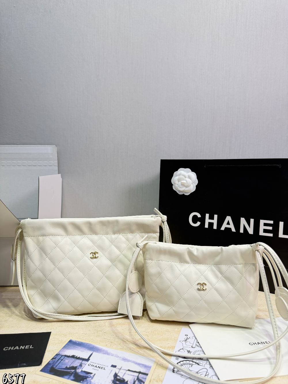 Black/White Bag for Women 22*20cm CEM332