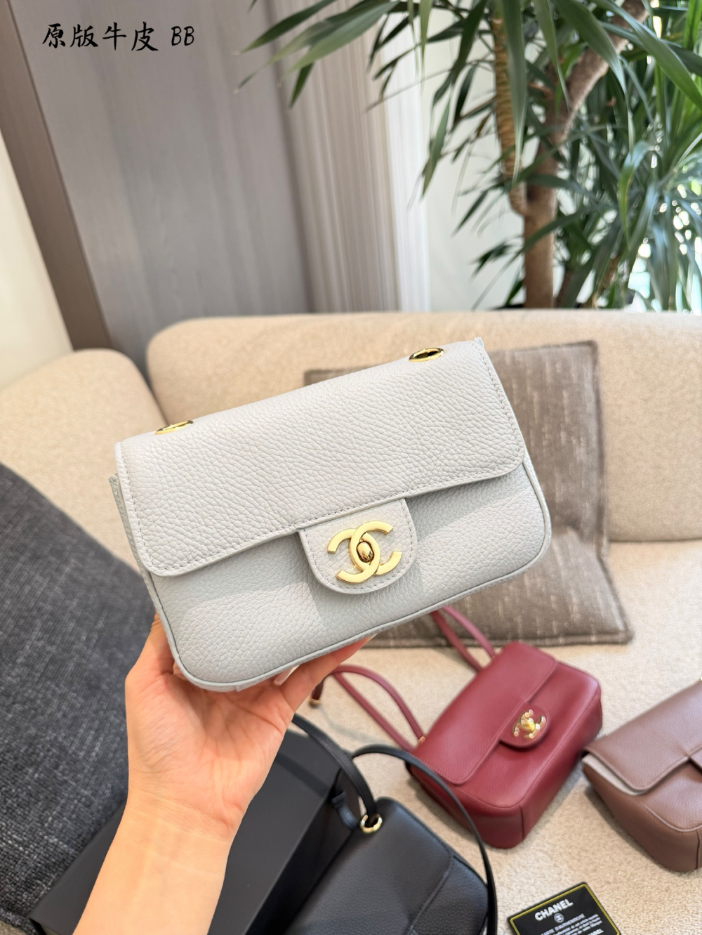 Black/White Handbag for Women 20cm CEM310