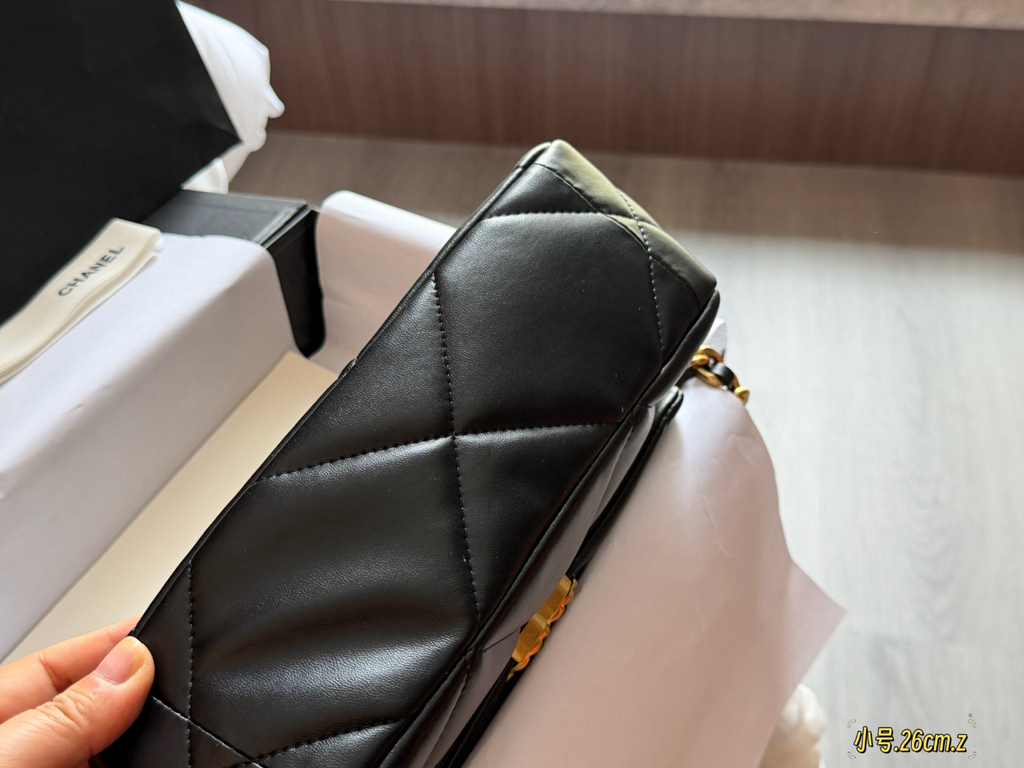 Black/Gray Bag for Women 26x16cm GEM316