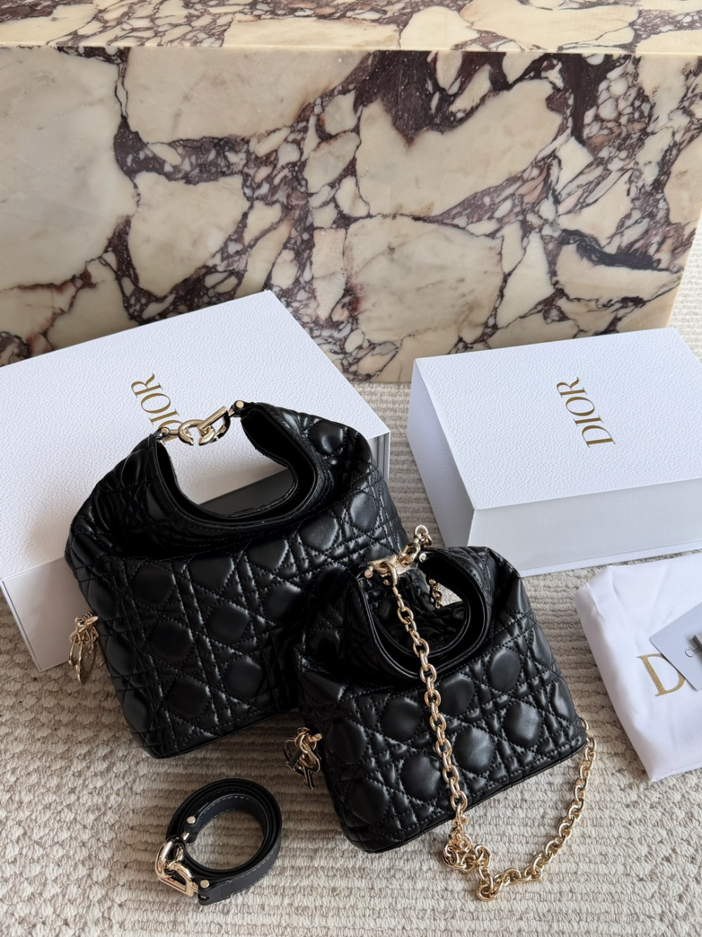 Black/White Bag for Women 24*14cm DEM327