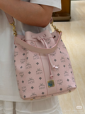 Black/White Handbag for Women 22*26cm MCM05