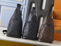 Black/Brown Crossbody Bag for Women 20*42*6cm LEM331