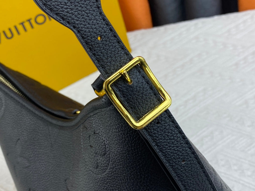 Black/Brown Bag for Women 39x30x15cm LEM113