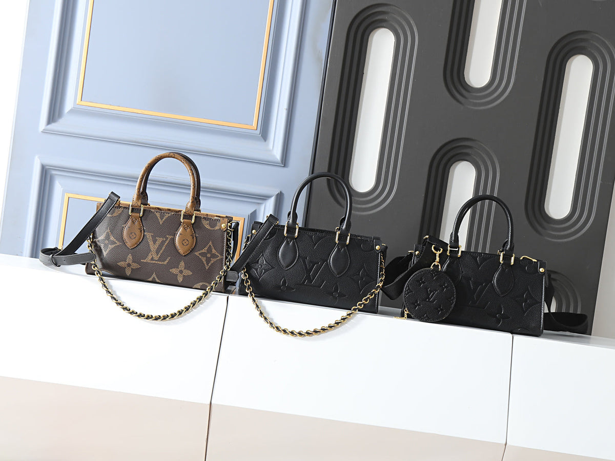 Black/Brown Handbag for Women 25.0x13.0x10.0cm LEM433