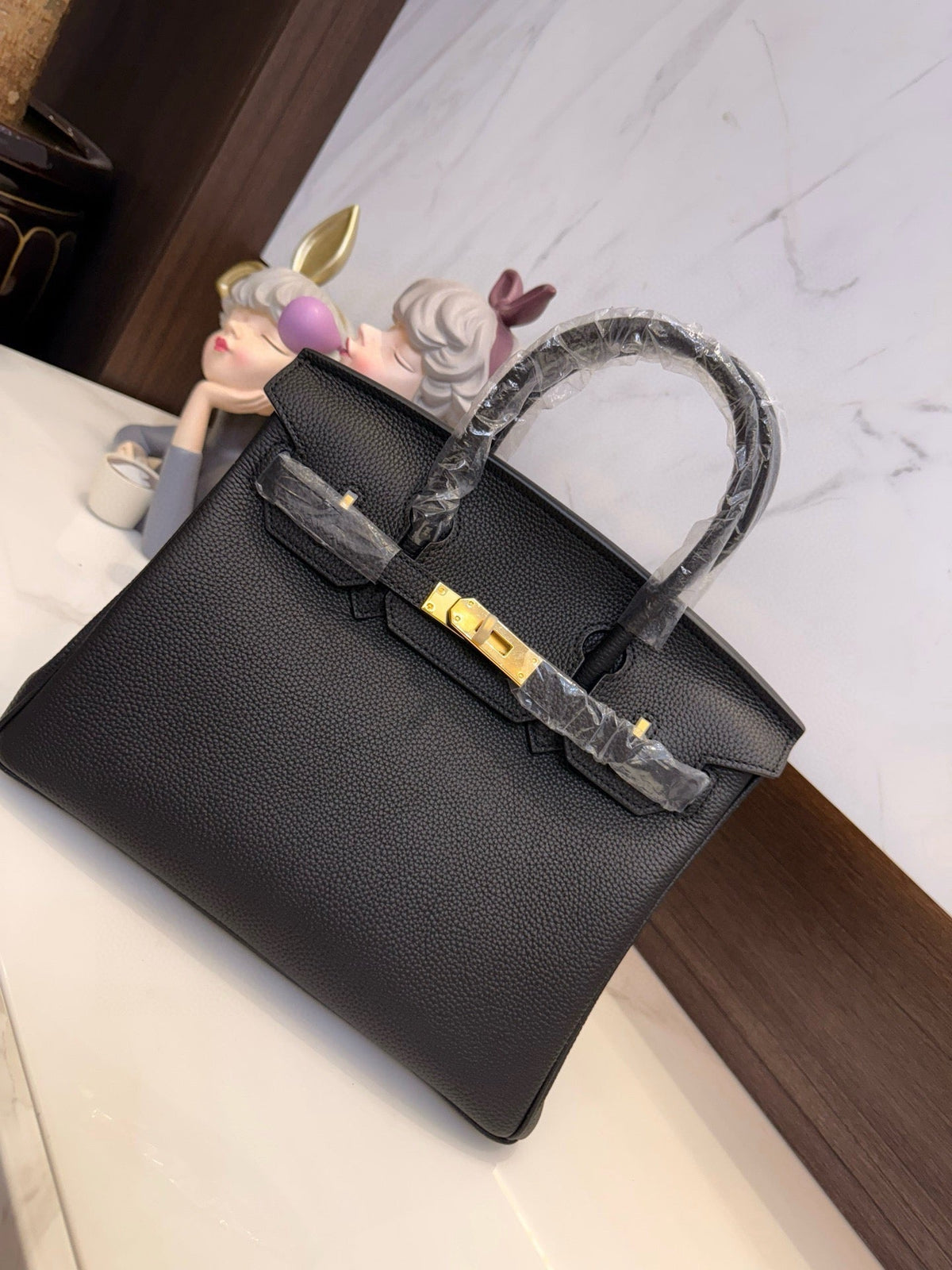 Black Handbag for Women 30cm HEM110
