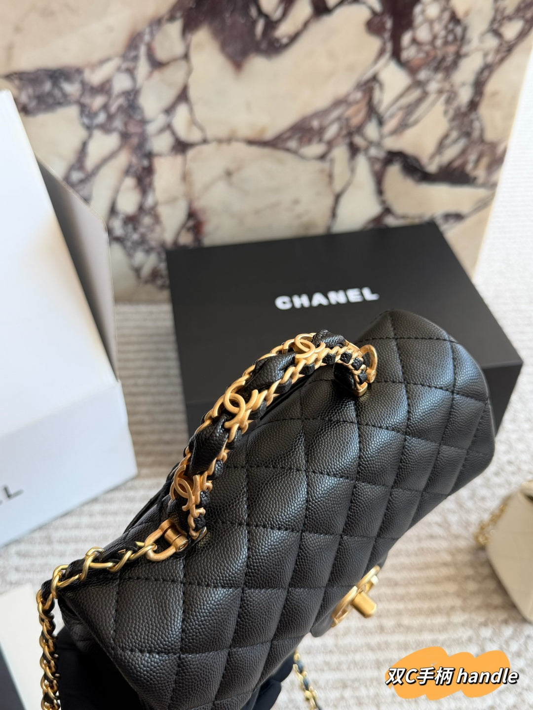 Designer Black/White Crossbody Bag for Women 20*12cm CEM248