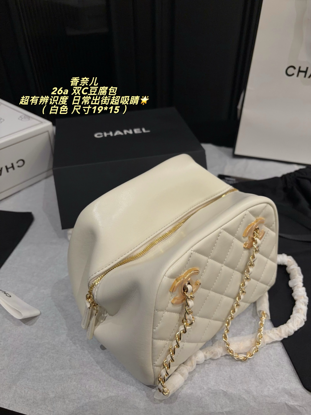 Black/White Bag for Women 19*15cm CEM340