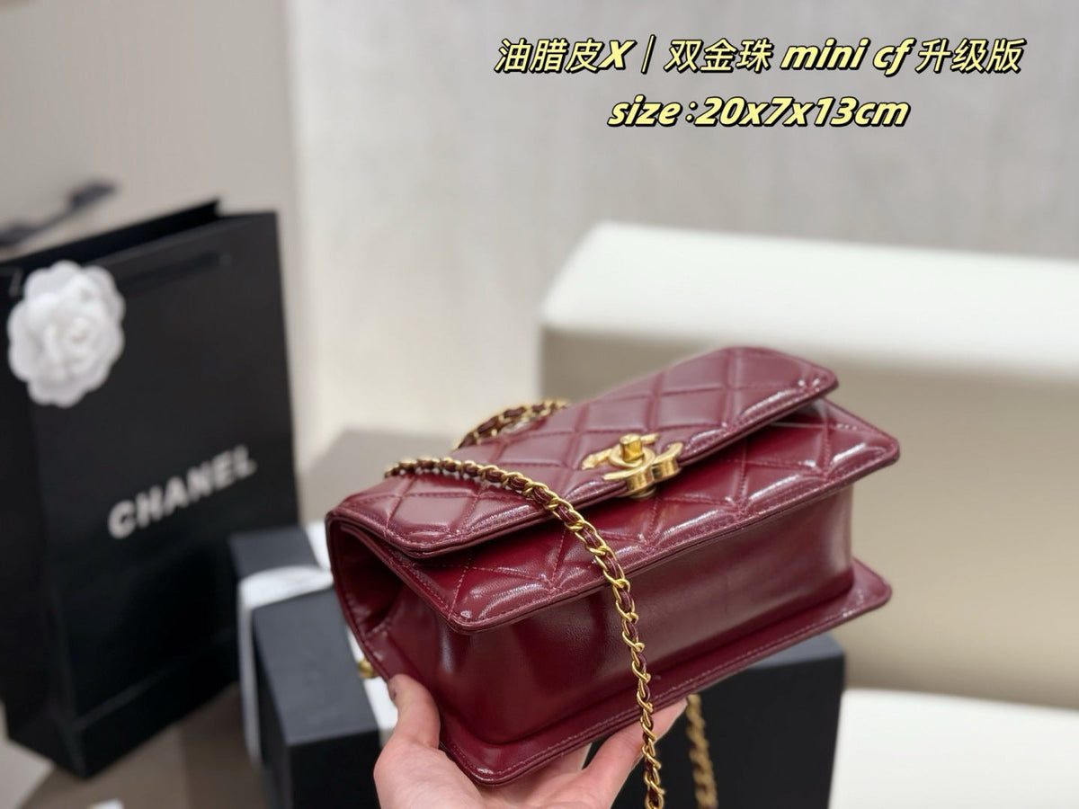 Black/White Handbag for Women 20*3*17cm CEM242
