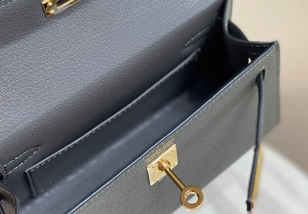 Genuine Leather Crossbody Bag for Women 19cm HEM93