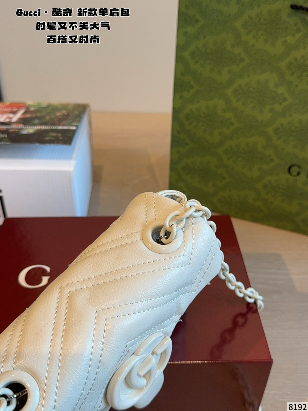 Black/White Bag for Women 18*7*11cm GEM186