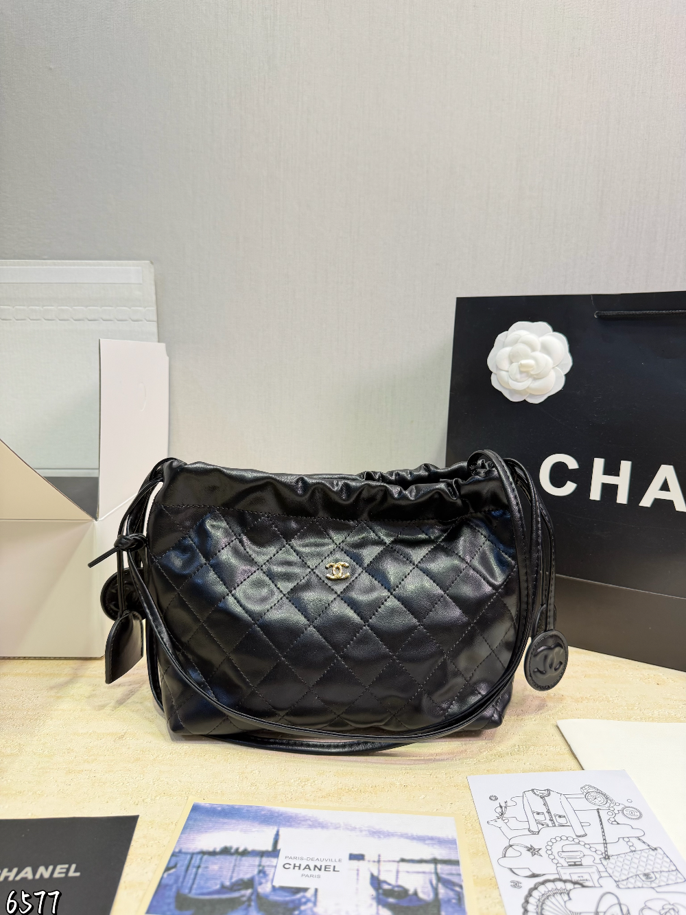 Black/White Bag for Women 22*20cm CEM332