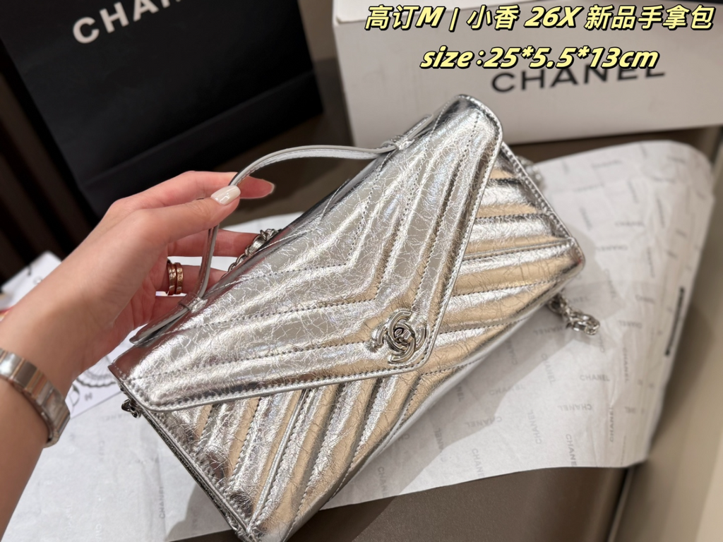 Black/Green Handbag for Women 25*5.5*13cm CEM264