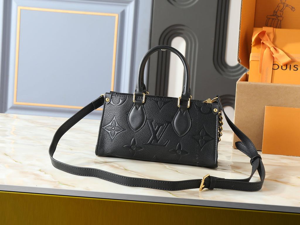 Black/Brown Handbag for Women 25.0x13.0x10.0cm LEM433