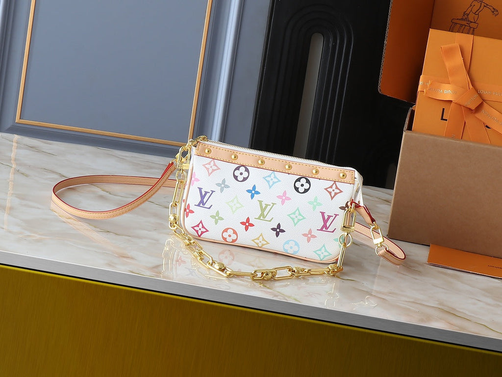 Designer Clash Color Crossbody Bag for Women 22.0x13.0x4.0cm LEM248