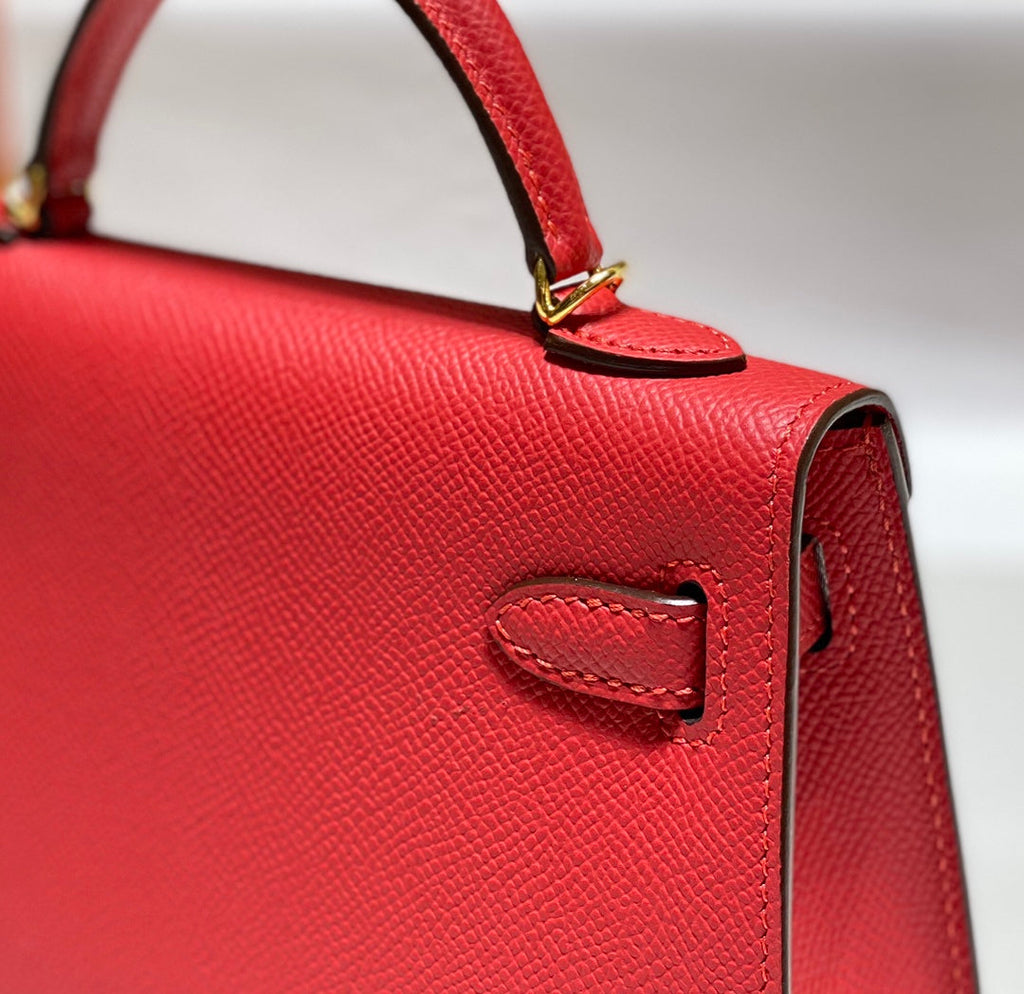 Genuine Leather Crossbody Bag for Women 19cm HEM94TOP
