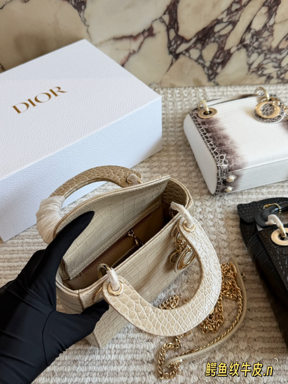 Black/White Bag for Women 17cm DEM323