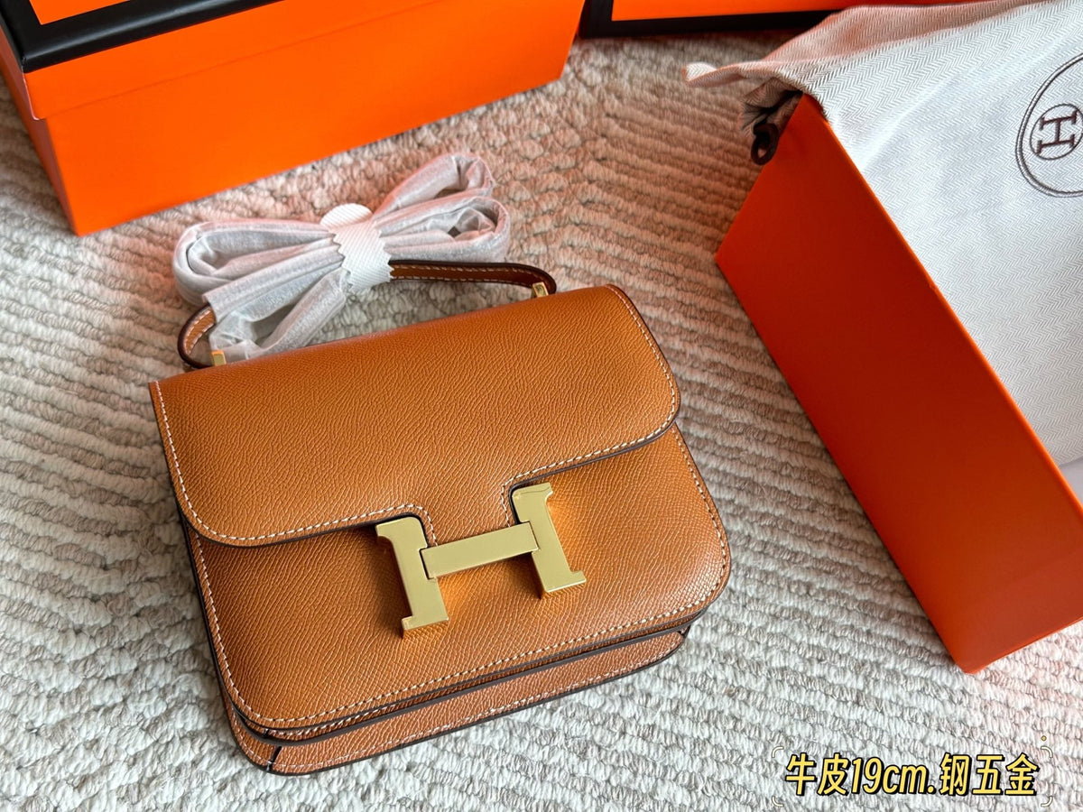 Genuine Leather Crossbody Bag for Women 19*13cm HEM66
