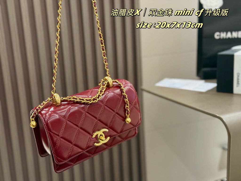 Black/White Handbag for Women 20*3*17cm CEM242