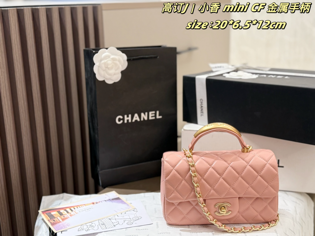 Black/White Handbag for Women 20*6.5*12cm CEM266