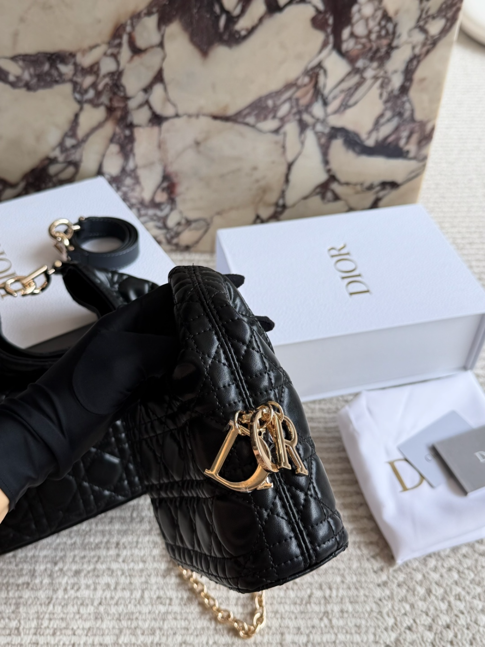 Black/White Bag for Women 24*14cm DEM327