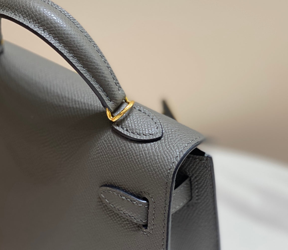 Genuine Leather Crossbody Bag for Women 19cm HEM93