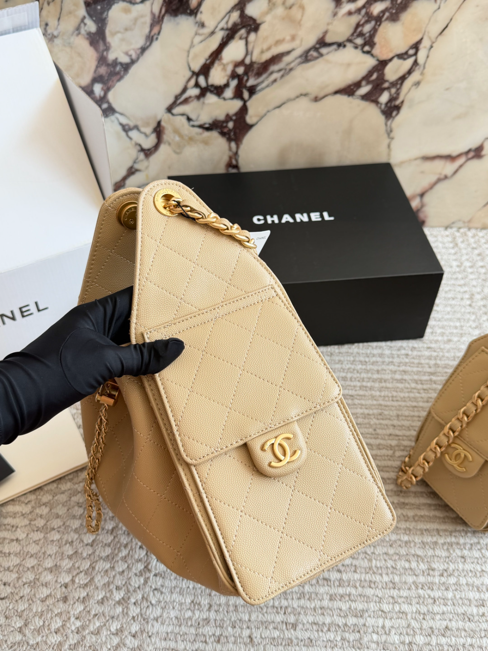 Khaki Bag for Women 25cm CEM329