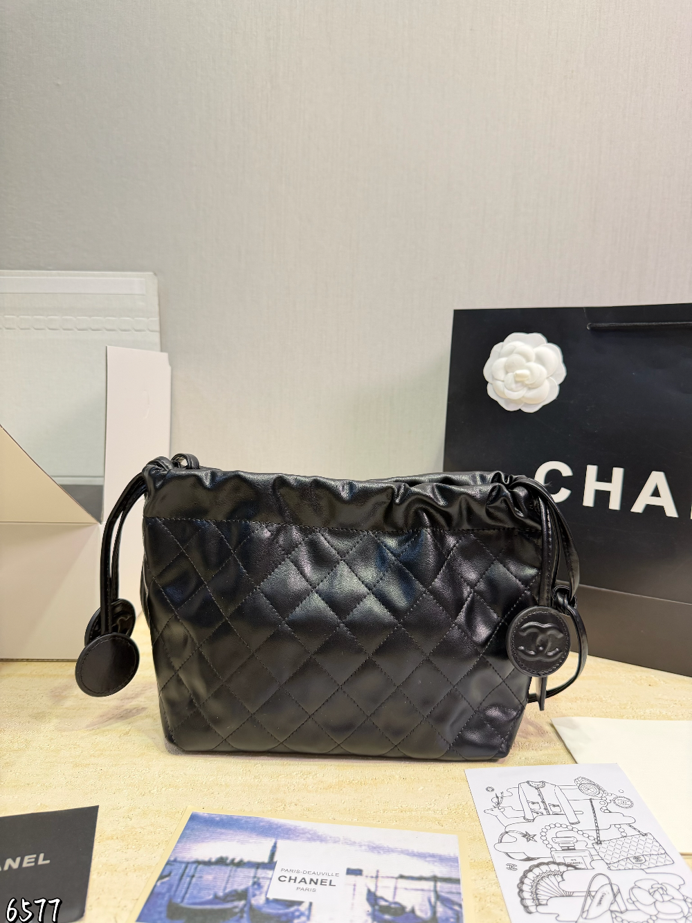 Black/White Bag for Women 22*20cm CEM332