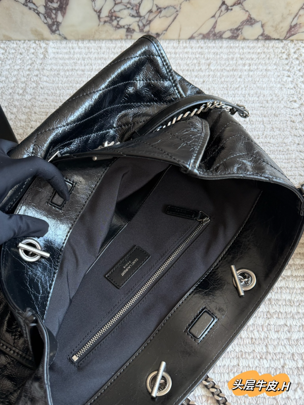 Black Handbag for Women 34*27cm SEM14