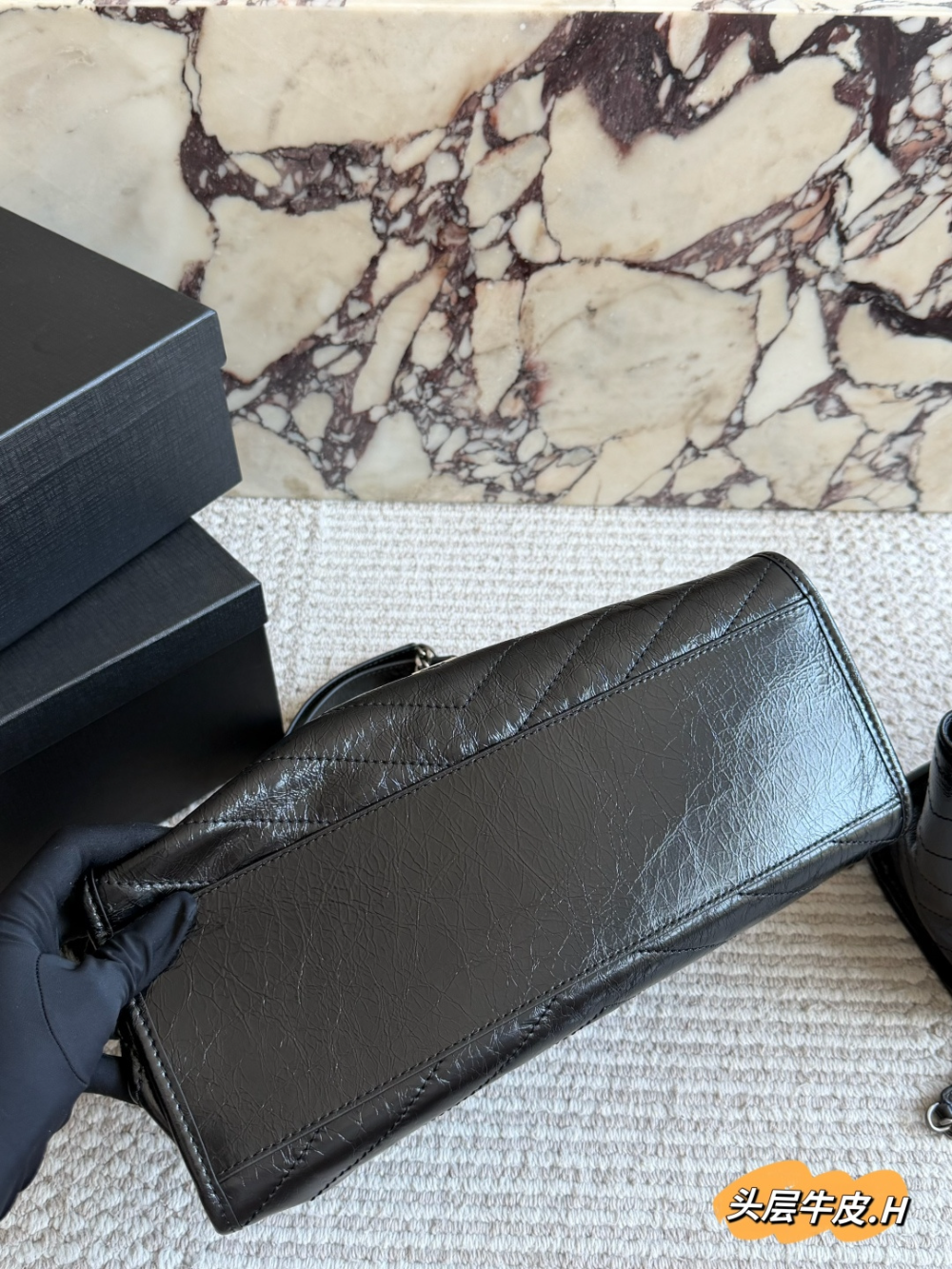 Black Handbag for Women 34*27cm SEM14