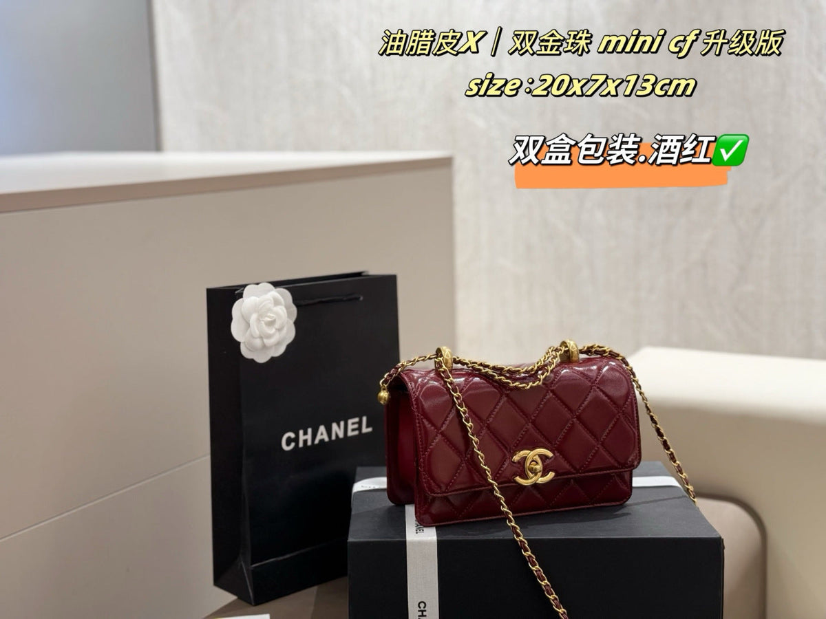 Black/White Handbag for Women 20*3*17cm CEM242