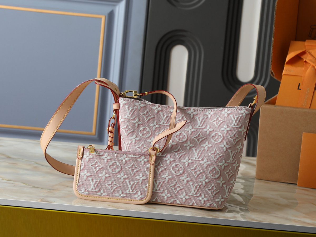 Gray/Pink Handbag for Women 16x18x12cm LEM485
