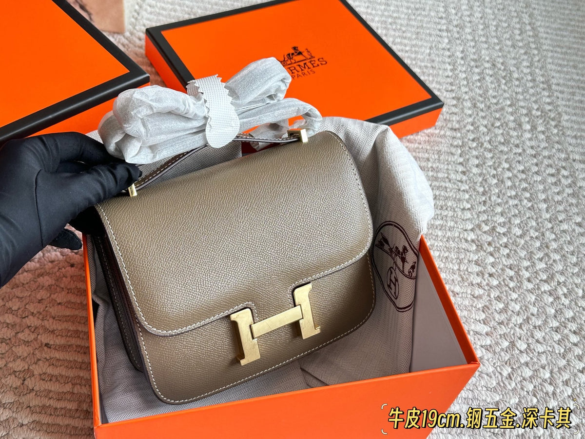 Genuine Leather Crossbody Bag for Women 19*13cm HEM66