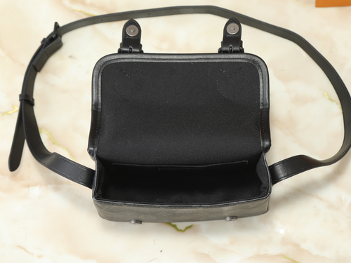 Black/Brown Handbag for Women 15x6x19.5cm LEM461