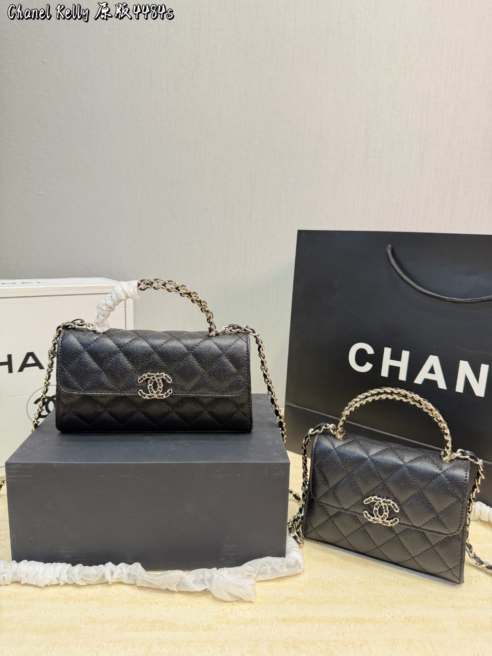 Black/White Handbag for Women 18x10x4.5cm CEM306