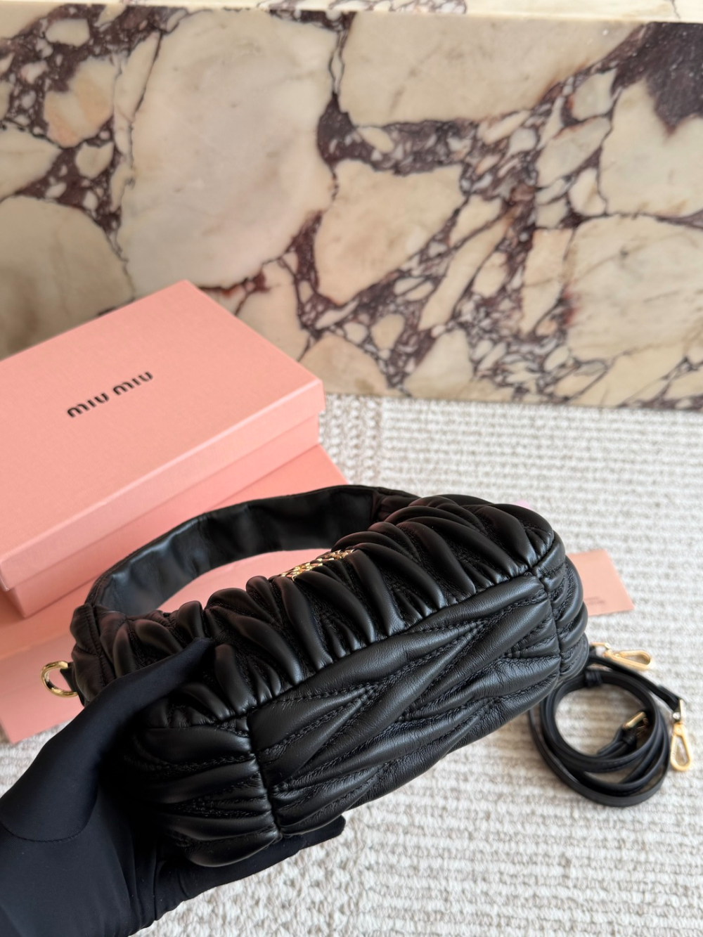 Black Bag for Women 20x17cm miu02