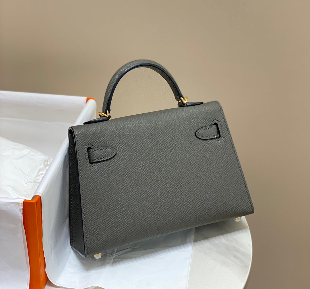 Genuine Leather Crossbody Bag for Women 19cm HEM93