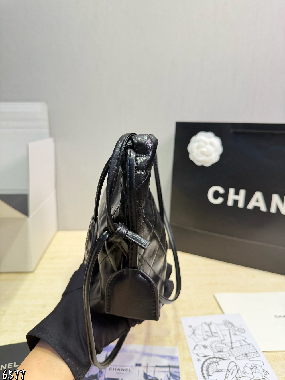 Black/White Bag for Women 22*20cm CEM332