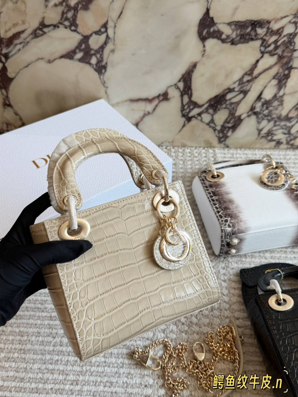 Black/White Bag for Women 17cm DEM323