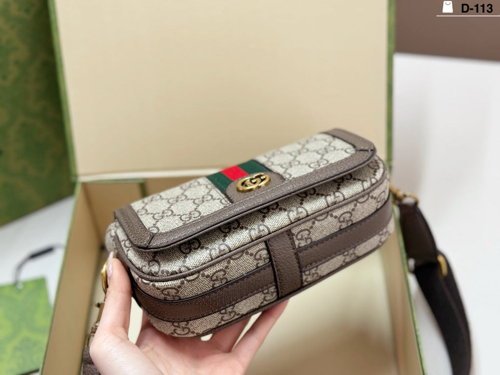 Brown Canvas Tote Bag for Women 20x14cm GEM148
