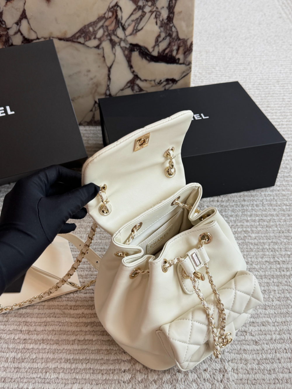Black/White Bag for Women 18*20cm CEM300