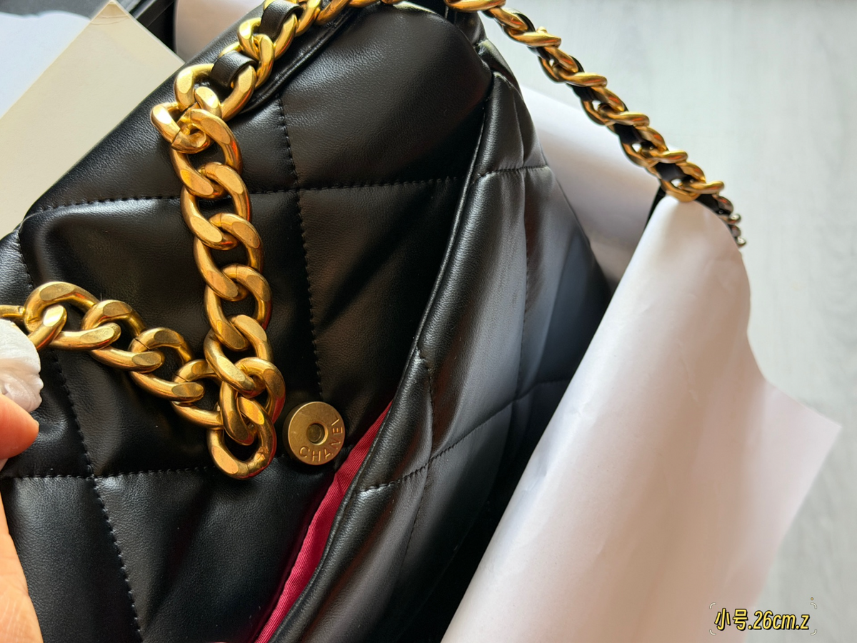 Black/Gray Bag for Women 26x16cm GEM316