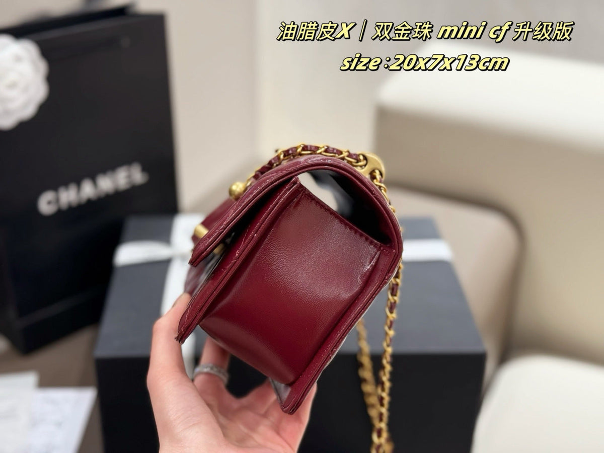 Black/White Handbag for Women 20*3*17cm CEM242
