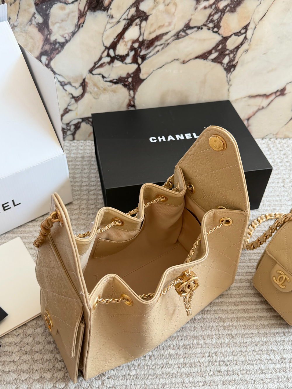 Khaki Bag for Women 25cm CEM329